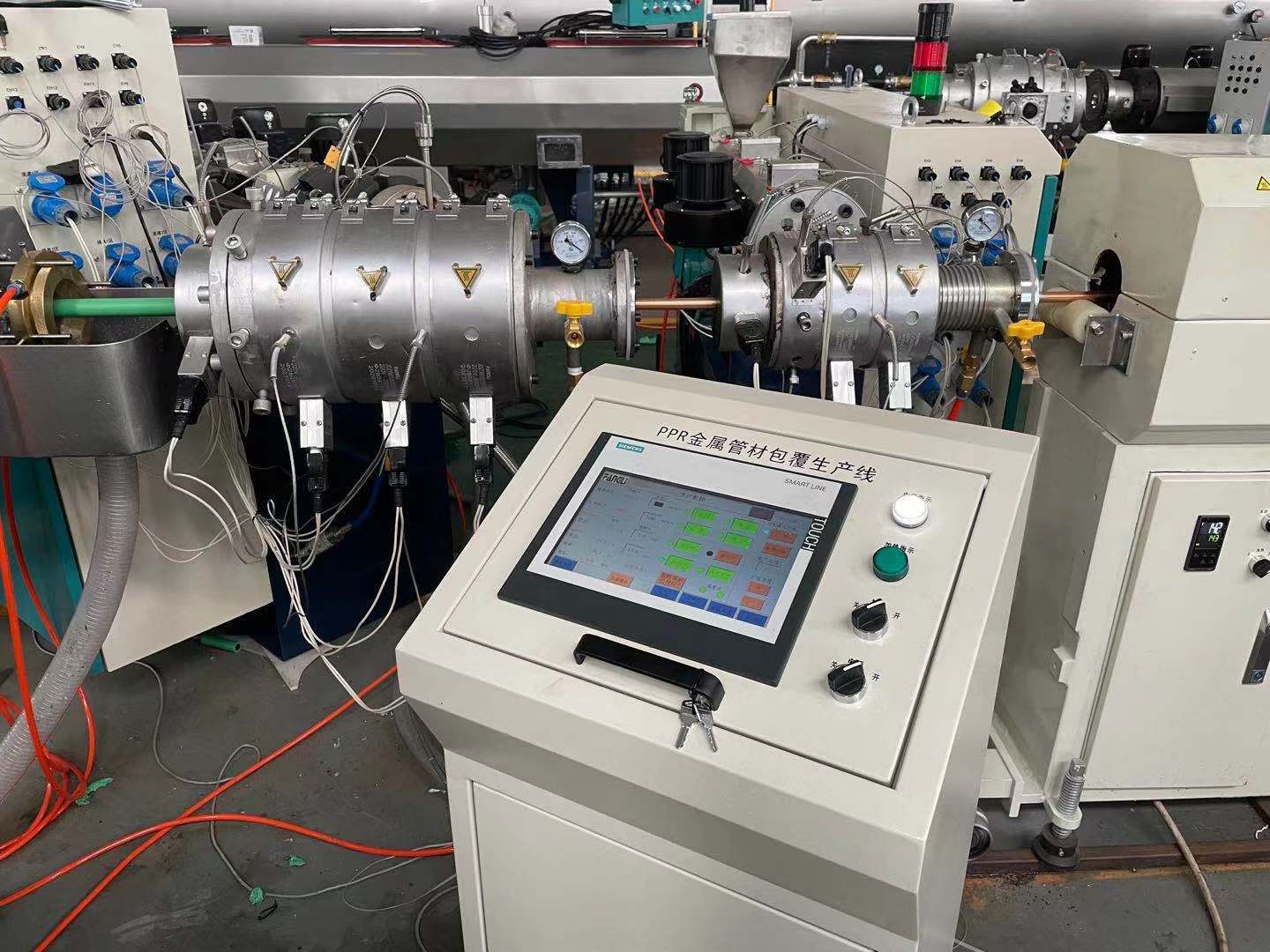 How to maintain compound material pipe production line