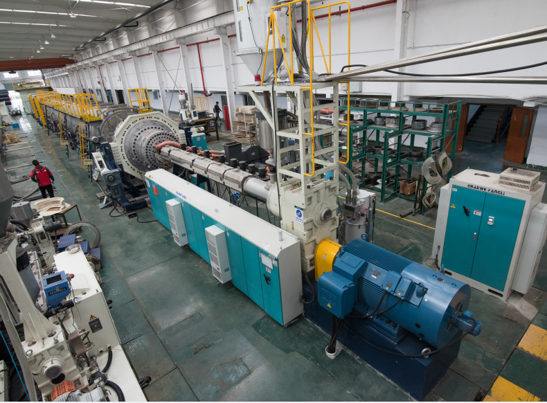 The production process design of pipe extrusion forming